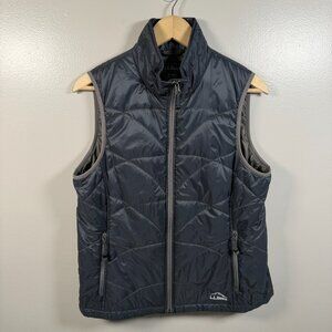 L.L. Bean Primaloft Packaway Light Vest Womens Size Medium Gray Hiking Travel